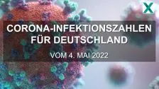 Corona-Infektionszahlen für Deutschland vom 04.05.2022