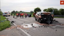 Schwerer Verkehrsunfall bei Wangen: Vier Personen schwer verletzt