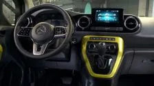 The new Mercedes-Benz T 180 d Interior Design in Limonite yellow