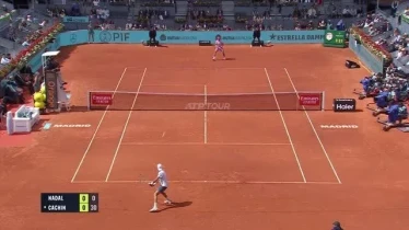 Highlights: Nadal gewinnt knapp gegen Cachín